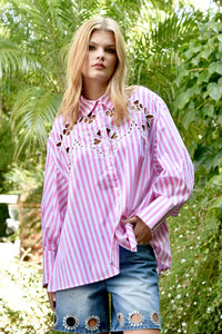 COOP by Trelise Cooper - Cut to the Chase Shirt (Pink & White)