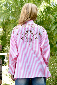 COOP by Trelise Cooper - Cut to the Chase Shirt (Pink & White)