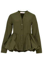 Load image into Gallery viewer, Curate by Trelise - Peplum Play Top (Khaki)
