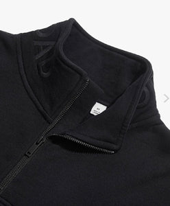 Country Road - Australian Cotton Zip Collar Sweat (Black)