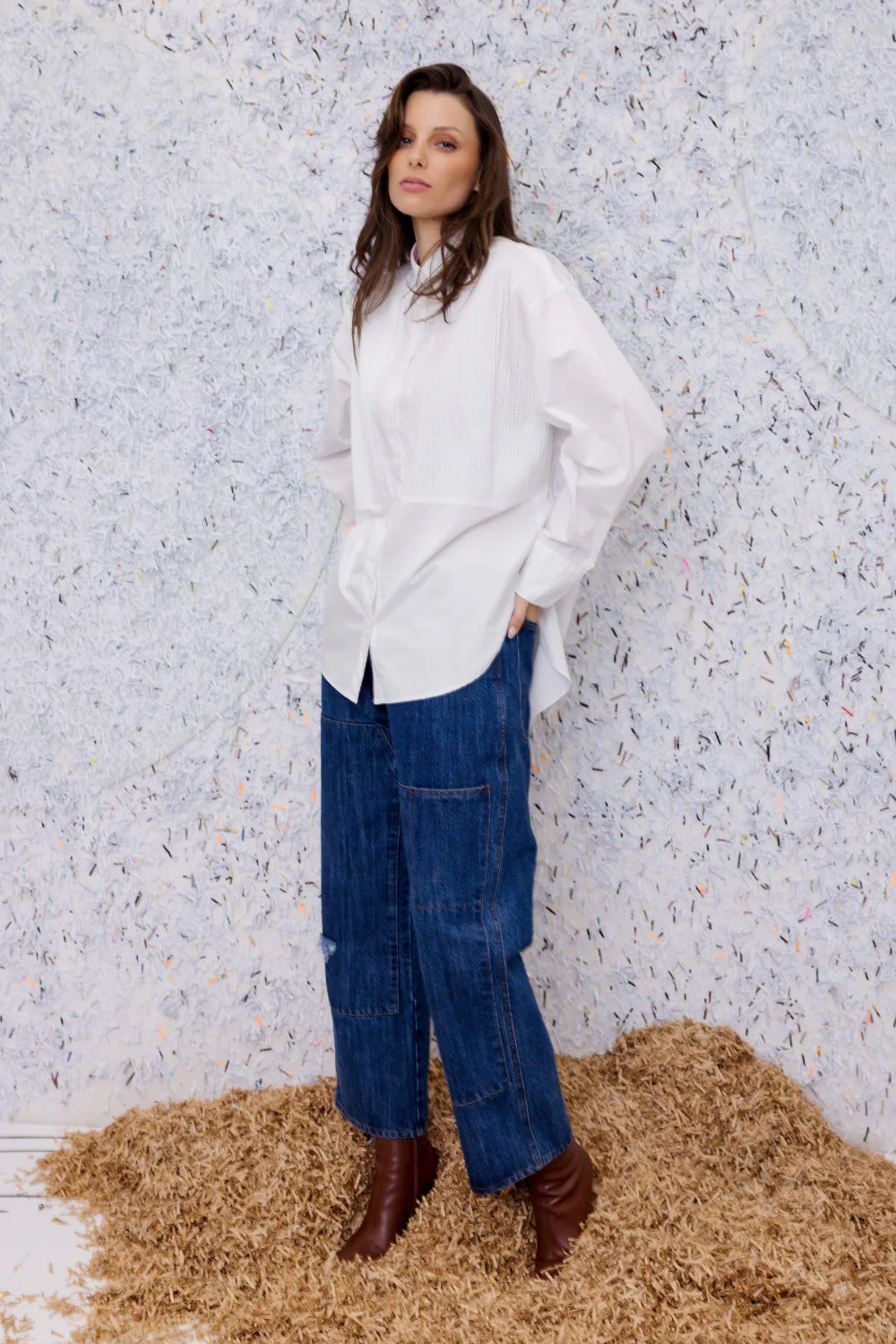 M.A Dainty - Bobby Pin Shirt (white)