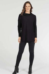 Bridge and Lord - Kylie Essential Curved Hem Cowl (Coal)