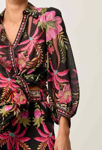 ONCE WAS - 
ELYSIAN SILK COTTON SHIRT (ANTHOS LOTOS)