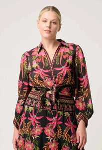 ONCE WAS - 
ELYSIAN SILK COTTON SHIRT (ANTHOS LOTOS)