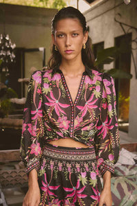 ONCE WAS - 
ELYSIAN SILK COTTON SHIRT (ANTHOS LOTOS)