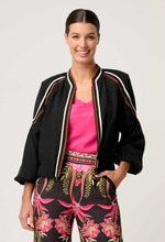 Load image into Gallery viewer, Once Was - Arabella reversible VISCOSE JACKET IN ANTHOS LÓTOS/BLACK
