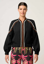 Load image into Gallery viewer, Once Was - Arabella reversible VISCOSE JACKET IN ANTHOS LÓTOS/BLACK
