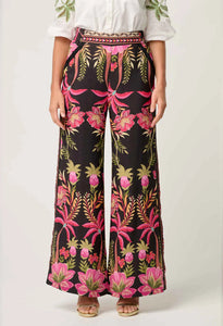 Once Was - WILLOW VISCOSE DOBBY PANTS IN ANTHOS LÓTOS