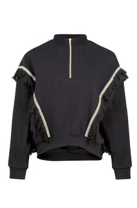 Coop by Trelise Cooper - No Sweat Zip N Slide Sweatshirt in Black