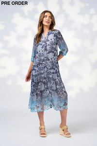 Loobie Story - STEVIE MIDI DRESS (Indigo) LS3054