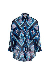Coop by Trelise Cooper - TAKE IT EASY SHIRT - BLUE ALOHA