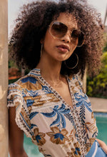 Load image into Gallery viewer, Once Was - Luma Silk Cotton Flutter
Sleeve Trim Top
