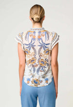 Load image into Gallery viewer, Once Was - Luma Silk Cotton Flutter
Sleeve Trim Top
