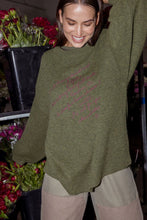 Load image into Gallery viewer, CIRCULAR by MAUD ALICE DAINTY - Best Wishes Jumper loden green O/S
