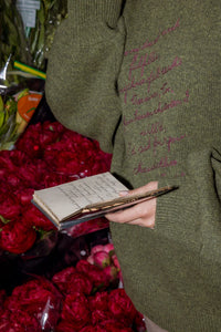 CIRCULAR by MAUD ALICE DAINTY - Best Wishes Jumper loden green O/S