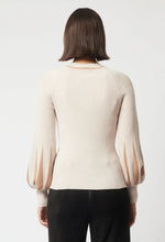 Load image into Gallery viewer, Once Was - MERIDIAN MERINO WOOL BLEND KNIT TOP IN BAMBOO
