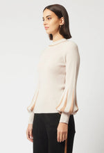 Load image into Gallery viewer, Once Was - MERIDIAN MERINO WOOL BLEND KNIT TOP IN BAMBOO
