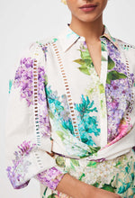 Load image into Gallery viewer, Once Was - Swanson Embroidered Cotton Voile Shirt in Wisteria Alba
