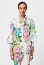 Load image into Gallery viewer, Once Was - Swanson Embroidered Cotton Voile Shirt in Wisteria Alba
