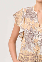 Load image into Gallery viewer, Once Was - Novia Linen Viscose Top in Golden Mallow
