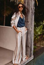 Load image into Gallery viewer, Once Was - Dynasty Linen Viscose Pant in Cayman Stripe
