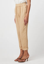 Load image into Gallery viewer, Once Was - Tierra Rolled Cuff Elastic Waist Tencel Twill Jogger in Sand
