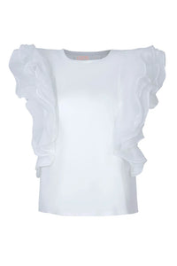 Coop - On the Ruffle Top (White)