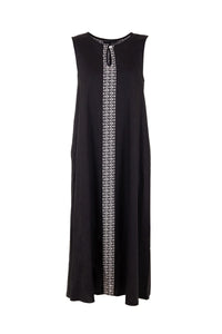 Peruzzi - Long Linen Dress (Black)