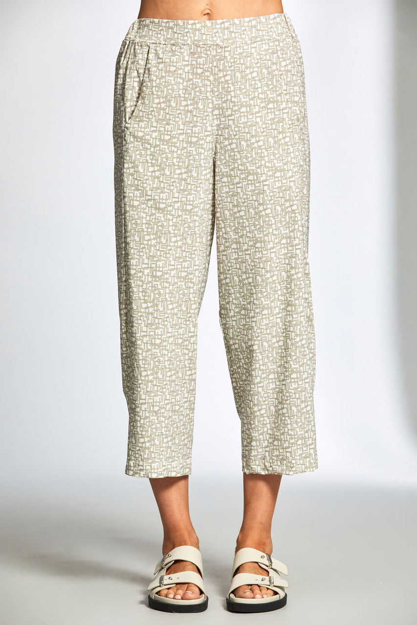 Peruzzi - Tech Print Slouch Pant (Sand)