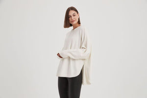 Tirelli - Exposed Seam Knit (Ivory)