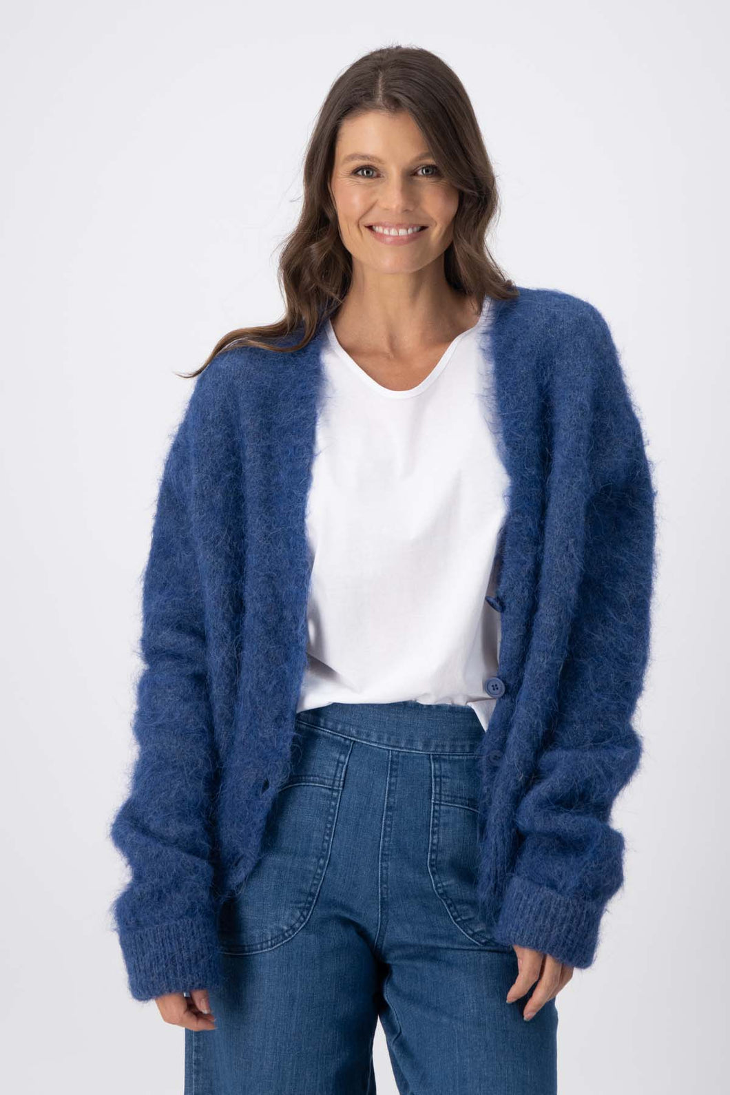 Olga De Polga - In Transit Cardigan in Alpaca (NAVY)