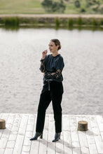 Load image into Gallery viewer, M.A Dainty - Cowboy Top (Black with beading)
