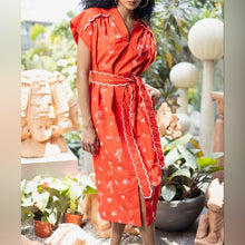 Load image into Gallery viewer, Emily Lovelock - Adley Dress (Flame Scarlet Red)
