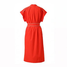 Load image into Gallery viewer, Emily Lovelock - Adley Dress (Flame Scarlet Red)
