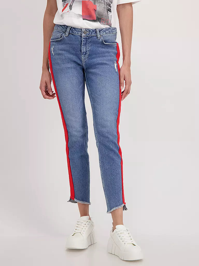 Zara side stripe jeans cheap