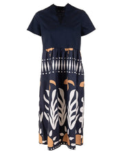 Load image into Gallery viewer, Peruzzi - Cotton Print Dress (Navy)
