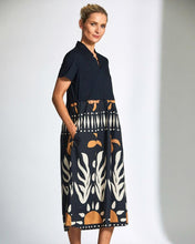 Load image into Gallery viewer, Peruzzi - Cotton Print Dress (Navy)
