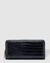 Load image into Gallery viewer, Jessica Croc Wallet - Black

