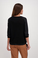 Load image into Gallery viewer, Monari - Black Pullover Material Mix - Forever
