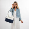 Load image into Gallery viewer, Dixie Shoulder Bag Navy / White

