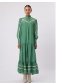 Outland Cotton / Silk Coat Dress in Mist Green