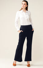 Load image into Gallery viewer, Sacha Drake - Classic Fit and Flare Wide Leg Trouser in Navy
