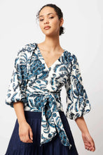 Load image into Gallery viewer, Once Was - Estelle Linen Wrap Top
