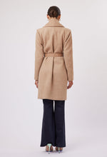 Load image into Gallery viewer, Once Was - Hutton Wool Blend Shawl Collar Coat with Leather Belt
