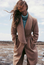 Load image into Gallery viewer, Once Was - Hutton Wool Blend Shawl Collar Coat with Leather Belt
