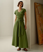 Load image into Gallery viewer, Morrison - CORA WRAP TOP PESTO
