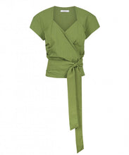 Load image into Gallery viewer, Morrison - CORA WRAP TOP PESTO
